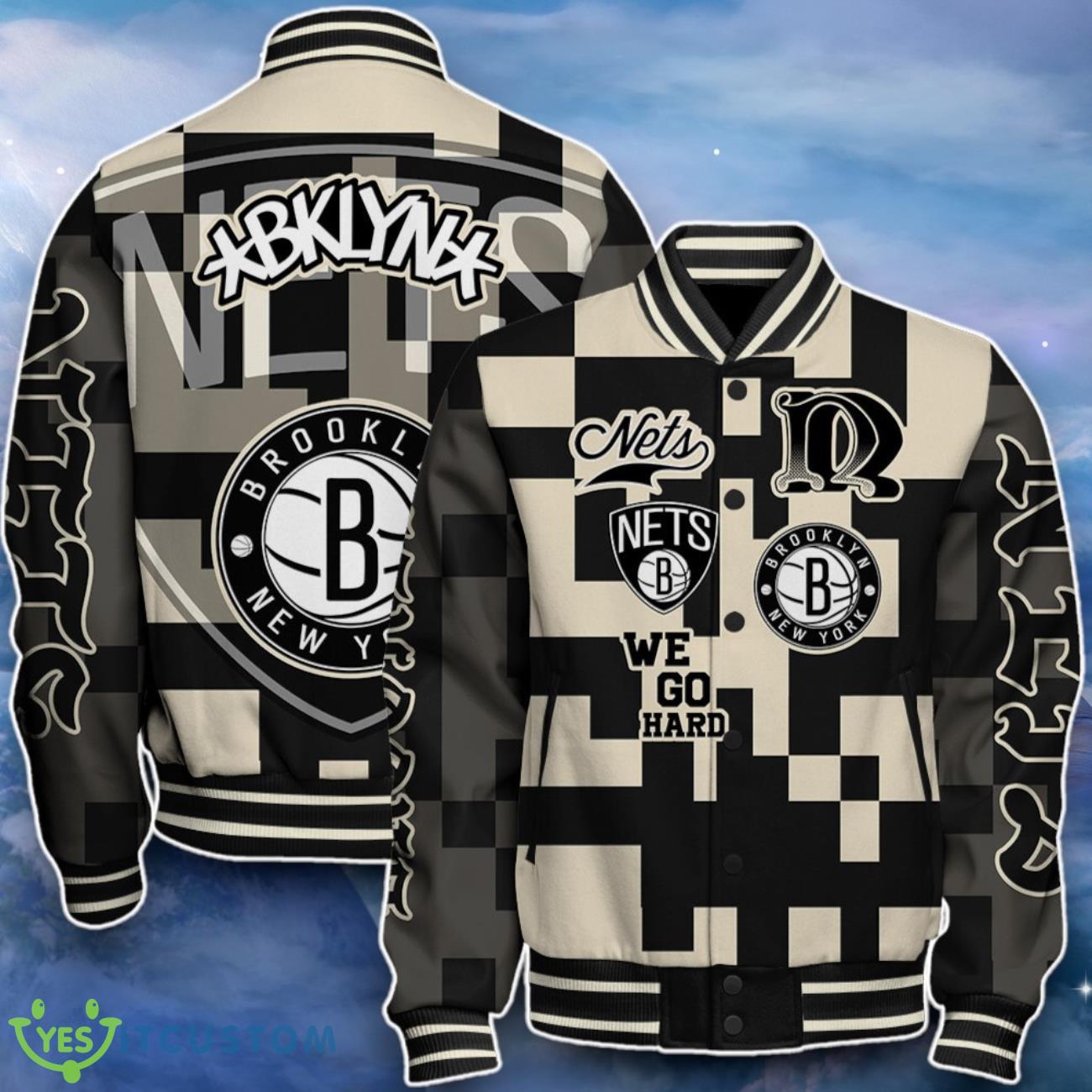 Brooklyn Nets Baseball Jacket Impressive Choice For Fans 7 Brooklyn Nets Baseball Jacket Impressive Choice For Fans Product Photo 1