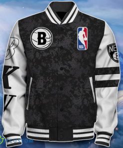 Brooklyn Nets Baseball Jacket Impressive Design For Fans Product Photo 2