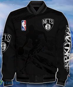 Brooklyn Nets Baseball Jacket Remarkable Gift For Fans 4 Brooklyn Nets Baseball Jacket Remarkable Gift For Fans Product Photo 2