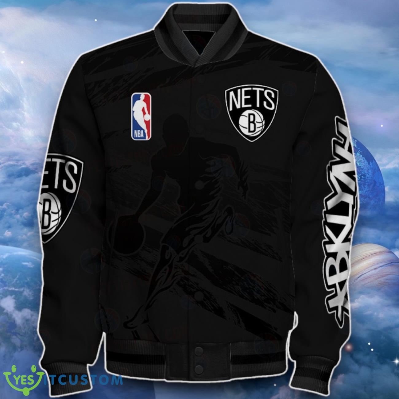 Brooklyn Nets Baseball Jacket Remarkable Gift For Fans 8 Brooklyn Nets Baseball Jacket Remarkable Gift For Fans Product Photo 2