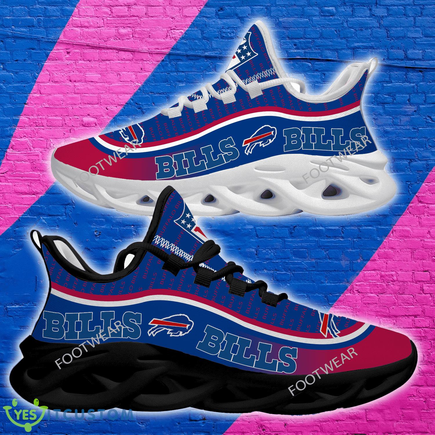 Buffalo Bills Logo New Text Max Soul Shoes Complement Sport Sneaker 3 Buffalo Bills Logo New Text Max Soul Shoes Complement Sport Sneaker - Buffalo Bills Logo New Text Max Soul Shoes Complement Sport Sneaker