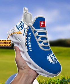 Bundesliga Schalke 04 Custom Name Shoes Men And Women Max Soul Shoes Limited Product Photo 1
