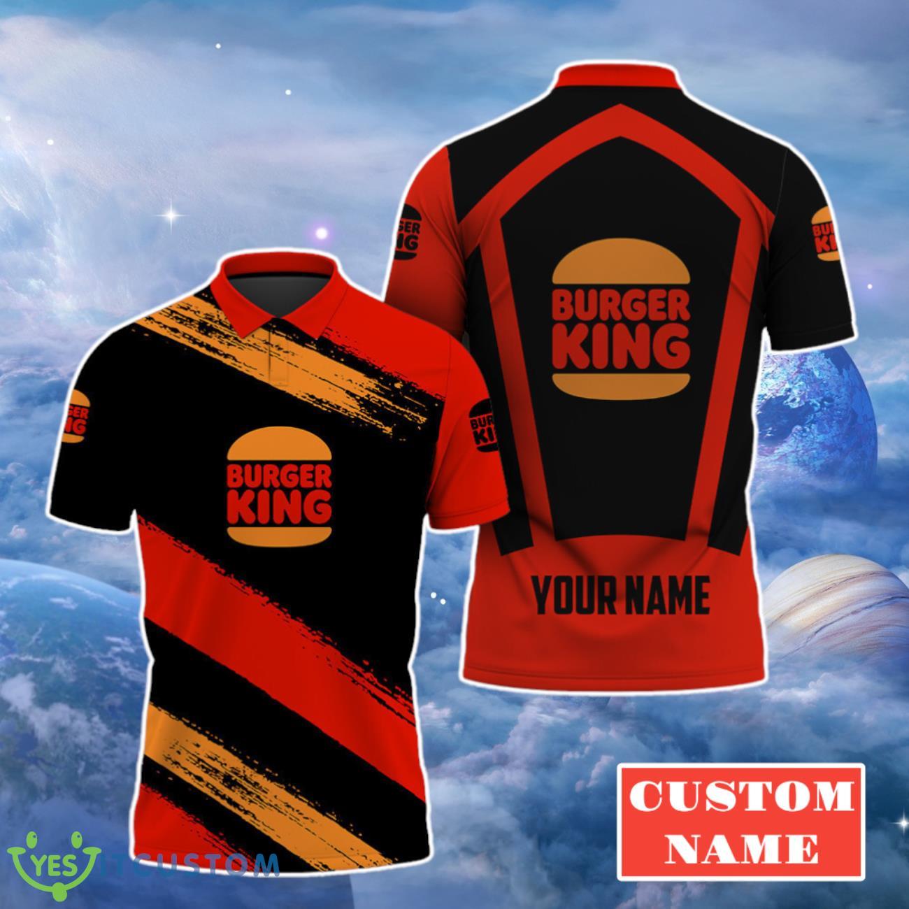 Burger King Personalized 3D Polo Shirt Casual Clothes Simple Style For Men Women 3 Burger King Personalized 3D Polo Shirt Casual Clothes Simple Style For Men Women Product Photo 1