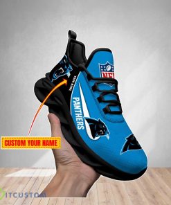 Carolina Panthers Custom Name NFL Max Soul Shoes Product Photo 1