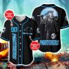 Carolina Panthers NFL 3D Personalized Name Halloween Baseball Jersey Shirt Product Photo 1
