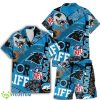 Carolina Panthers NFL Teams Hawaiian Set Shirt And Shorts New Pattern Summer Beach For Fans - Carolina Panthers NFL Teams Hawaiian Set_1