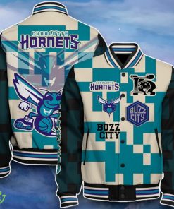 Charlotte Hornets Baseball Jacket Impressive Choice For Fans Product Photo 1