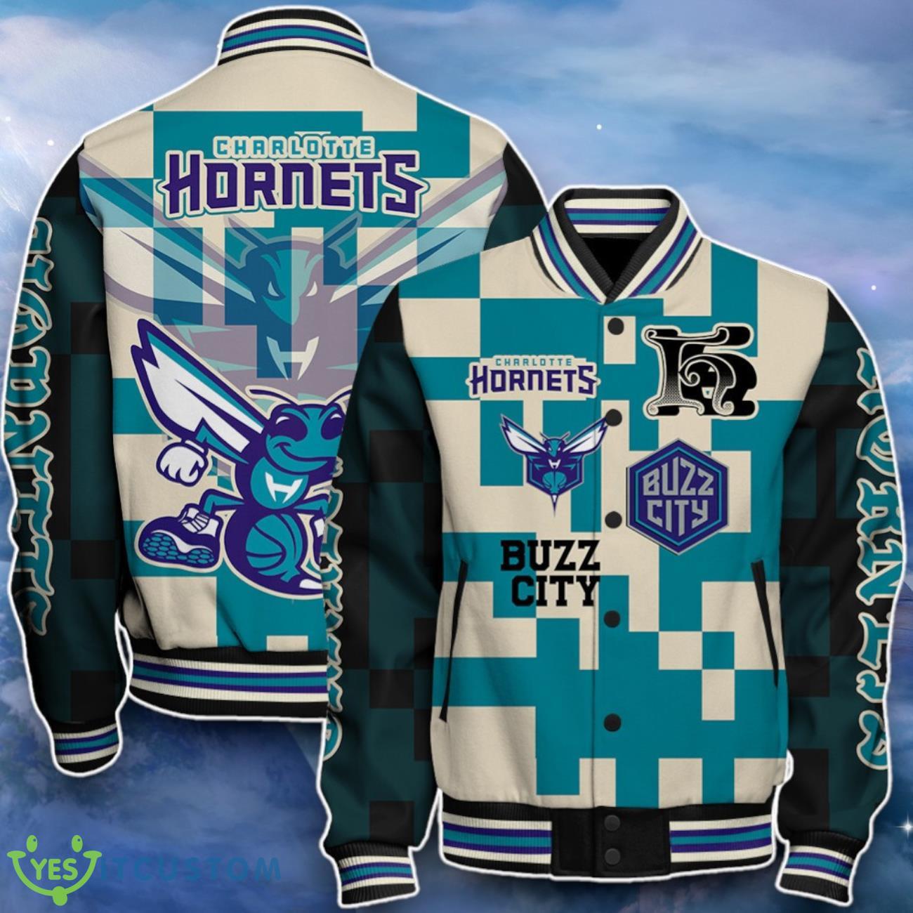 Charlotte Hornets Baseball Jacket Impressive Choice For Fans 7 Charlotte Hornets Baseball Jacket Impressive Choice For Fans Product Photo 1