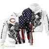 Chicago Bears USA Flag Eagle All Over Printed 3D Hoodie Zip Hoodie For Fans Product Photo 1
