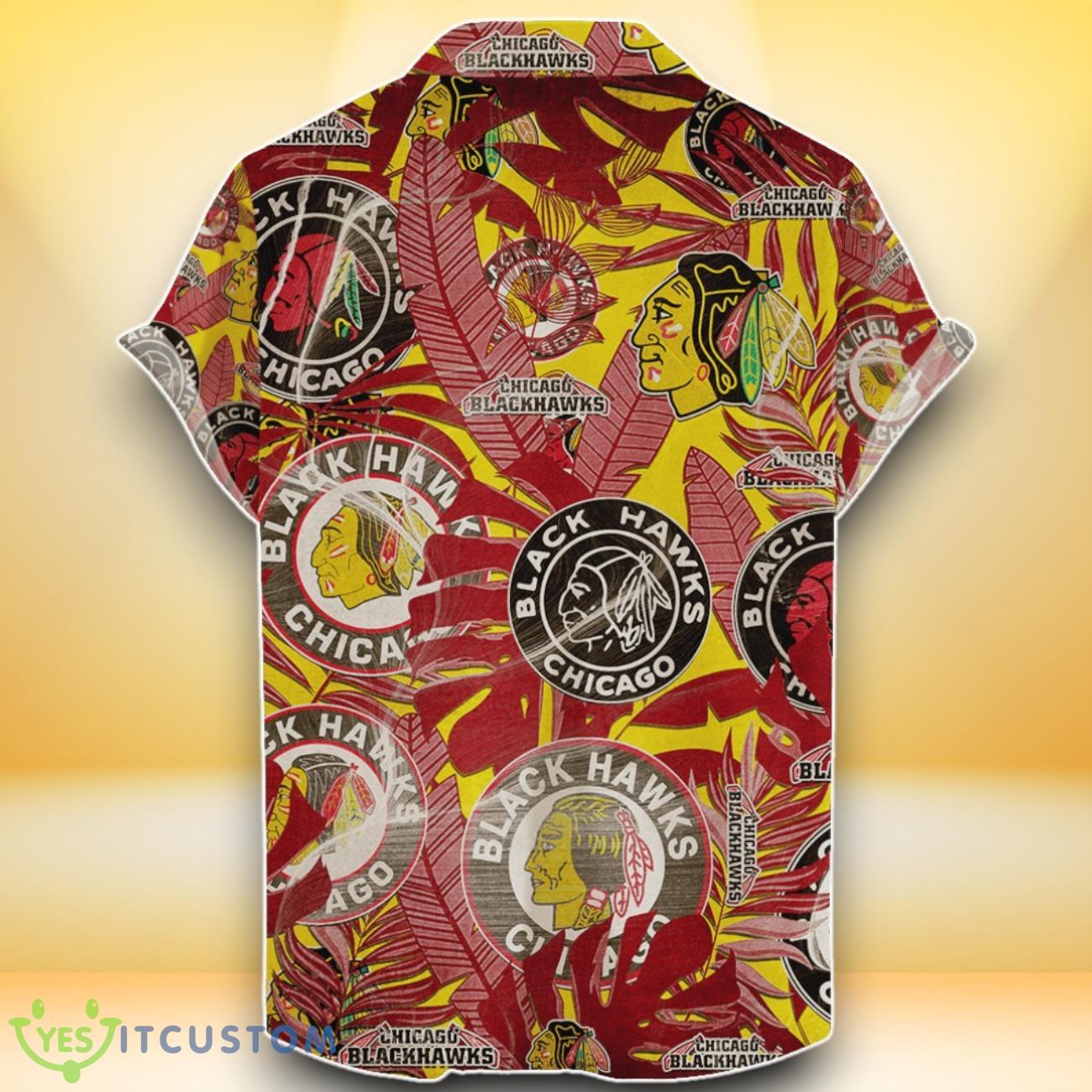 Chicago Blackhawks NHL Hawaiian Shirt Retro Style Special Edition For Fans 5 Chicago Blackhawks NHL Hawaiian Shirt Retro Style Special Edition For Fans Product Photo 2