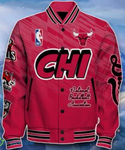 Chicago Bulls Baseball Jacket Distinctive Design For Fans Product Photo 2