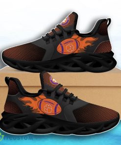 Clemson Tigers Fire Ball Pattern Max Soul Shoes Exclusive Clunky Sneakers For You Product Photo 2