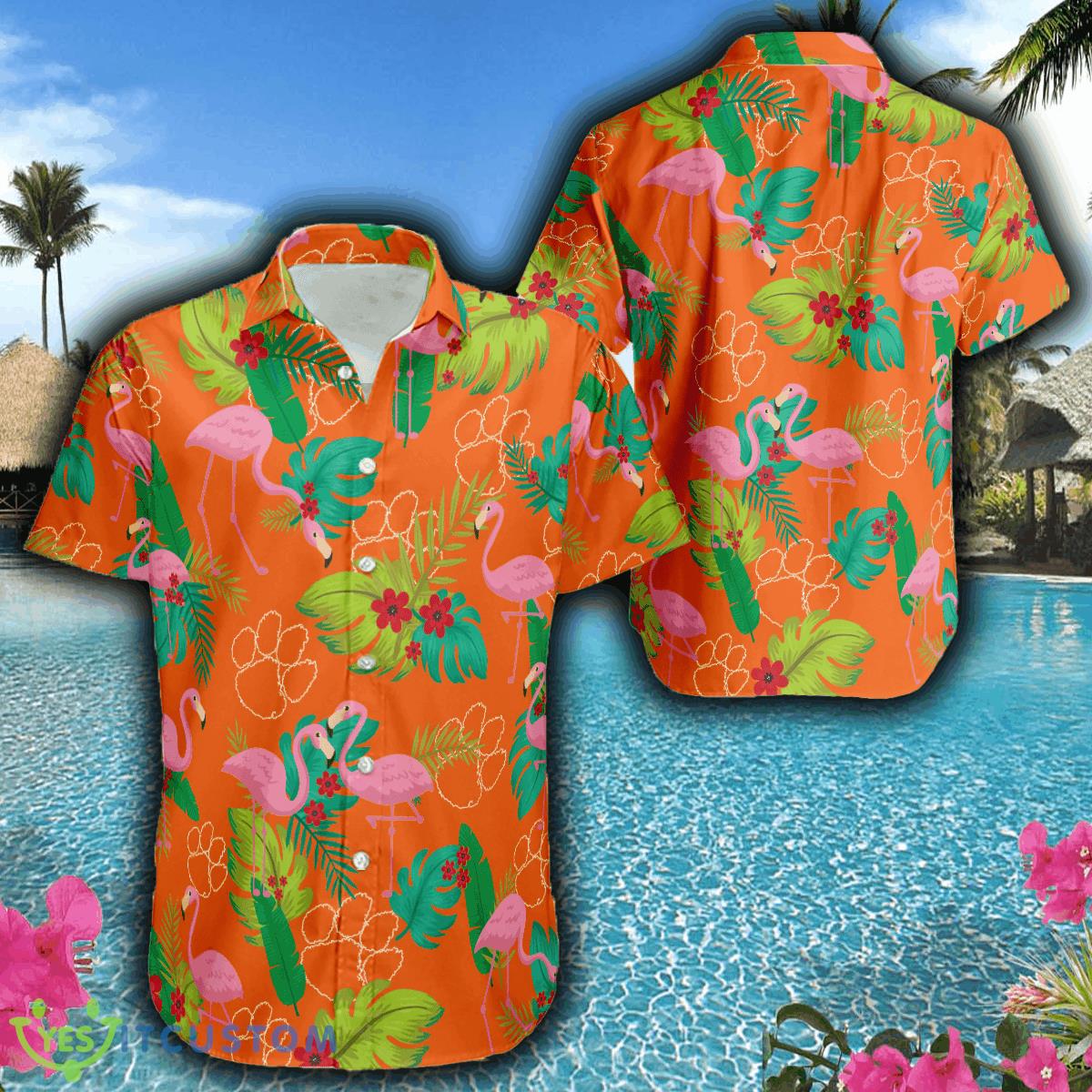 Clemson Tigers Football Hawaiian Shirt Flamingo Funny Summer For Men Women 2 Clemson Tigers Football Hawaiian Shirt Flamingo Funny Summer For Men Women - Clemson Tigers Football Hawaiian Shirt Flamingo Funny Summer For Men Women