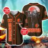 Cleveland Browns NFL 3D Personalized Name Halloween Baseball Jersey Shirt Product Photo 1