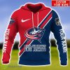 Columbus Blue Jackets Custom Name hoodies 3D Printing For Fans Product Photo 1