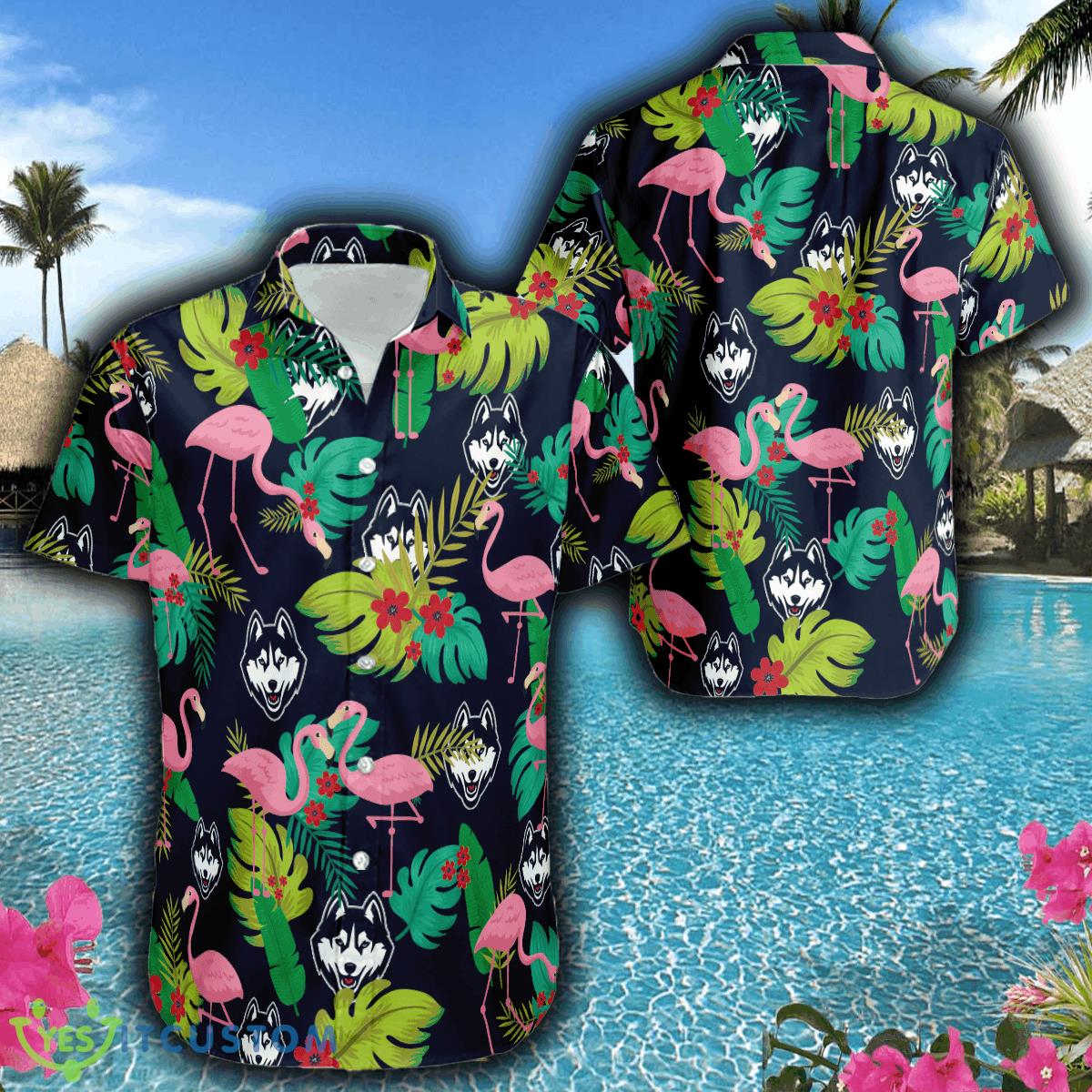 Connecticut Huskies Football Hawaiian Shirt Flamingo Funny Summer For Men Women 2 Connecticut Huskies Football Hawaiian Shirt Flamingo Funny Summer For Men Women - Connecticut Huskies Football Hawaiian Shirt Flamingo Funny Summer For Men Women