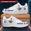 Custom Name And Number For Fans New York Giants Snoopy Air Force Shoes Men Women Sneakers Product Photo 1