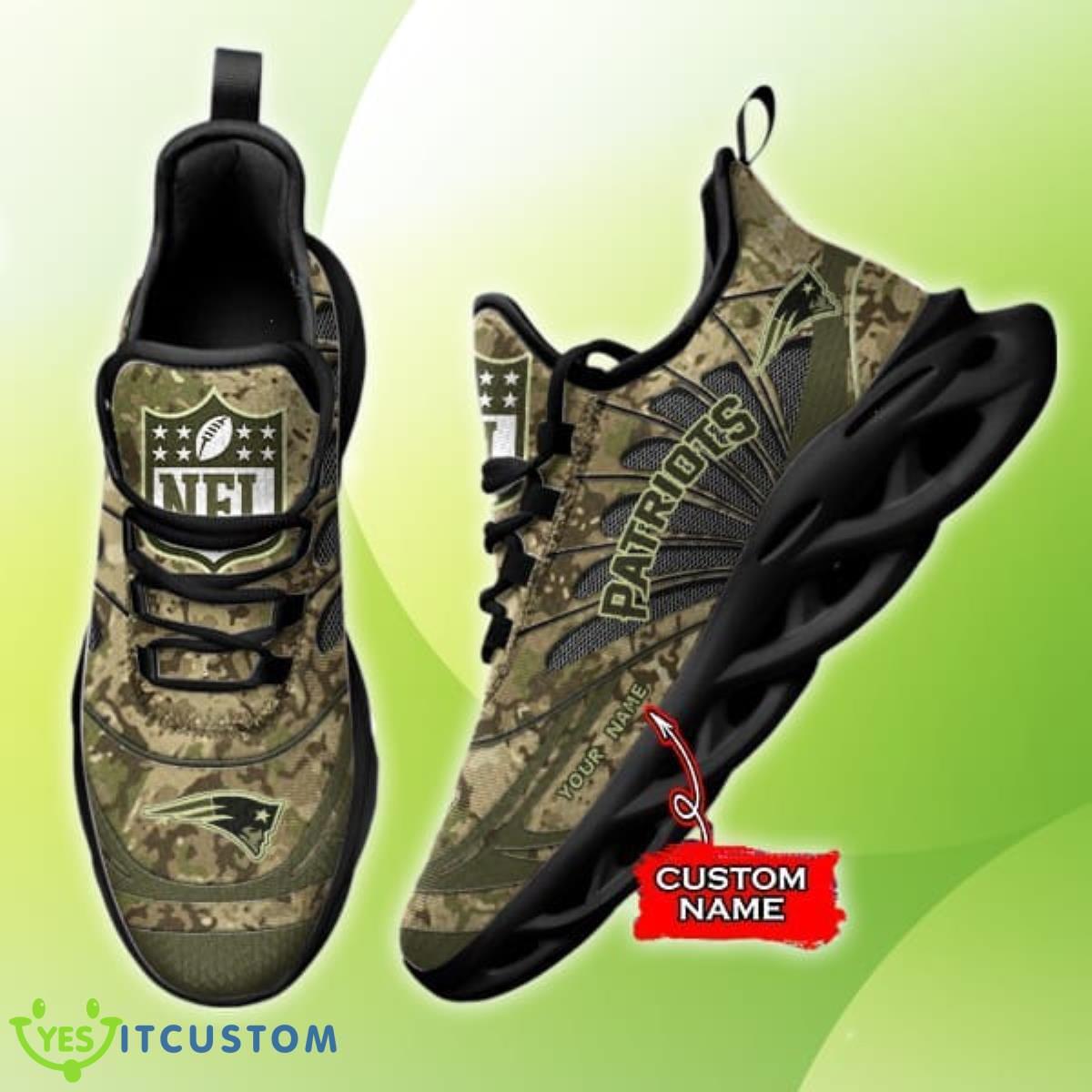 Custom Name New England Patriots Custom Name Max Soul Shoes 6 Custom Name New England Patriots Custom Name Max Soul Shoes Product Photo 2