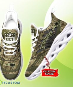 Custom Name New England Patriots Custom Name Max Soul Shoes Product Photo 1