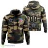 Dallas Cowboys Personalized Name And Number Hoodie Camo Style For Fans Product Photo 1