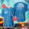 Detroit Lions NFL 3D Personalized Name Halloween Baseball Jersey Shirt Product Photo 1