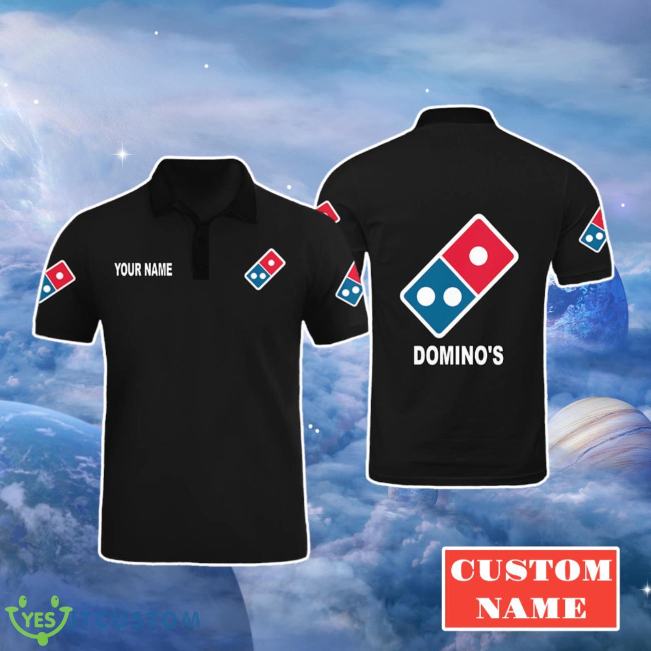 Domino's Pizza Personalized 3D Polo Shirt Casual Clothes Basic Style For Men Women 3 dominos pizza personalized 3d polo shirt casual clothes basic style for men women