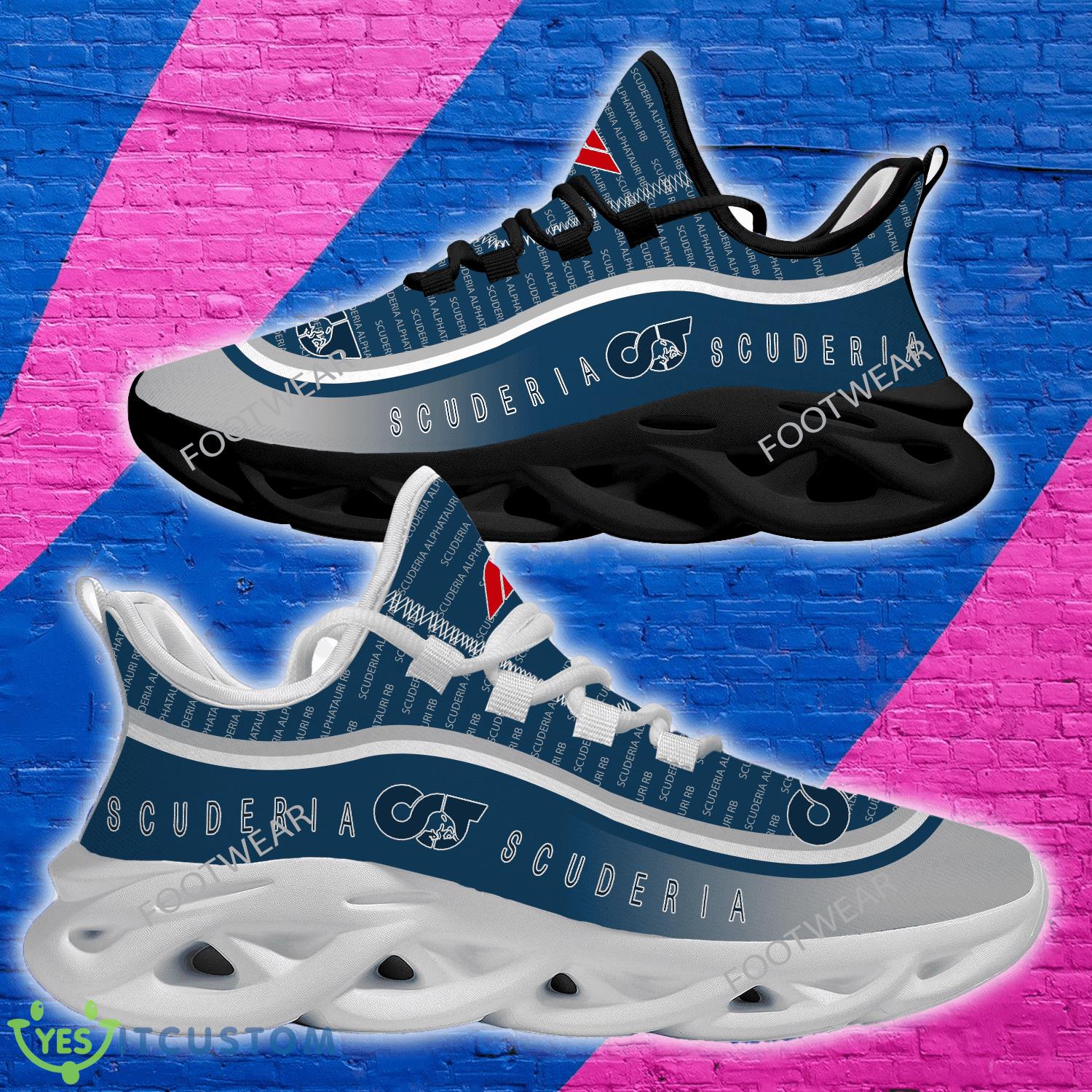 F1 Racing Scuderia AlphaTauri RB Logo New Text Max Soul Shoes Imprint Running Sneaker 3 F1 Racing Scuderia AlphaTauri RB Logo New Text Max Soul Shoes Imprint Running Sneaker - F1 Racing Scuderia AlphaTauri RB Logo New Text Max Soul Shoes Imprint Running Sneaker