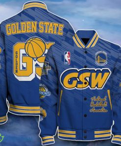Golden State Warriors Baseball Jacket Distinctive Design For Fans Product Photo 1