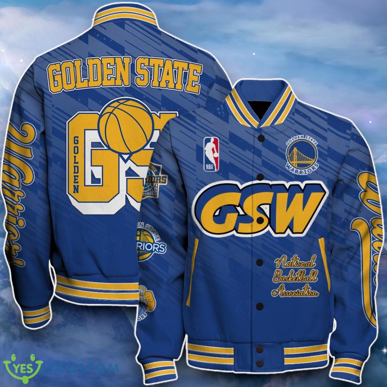 Golden State Warriors Baseball Jacket Distinctive Design For Fans 7 Golden State Warriors Baseball Jacket Distinctive Design For Fans Product Photo 1