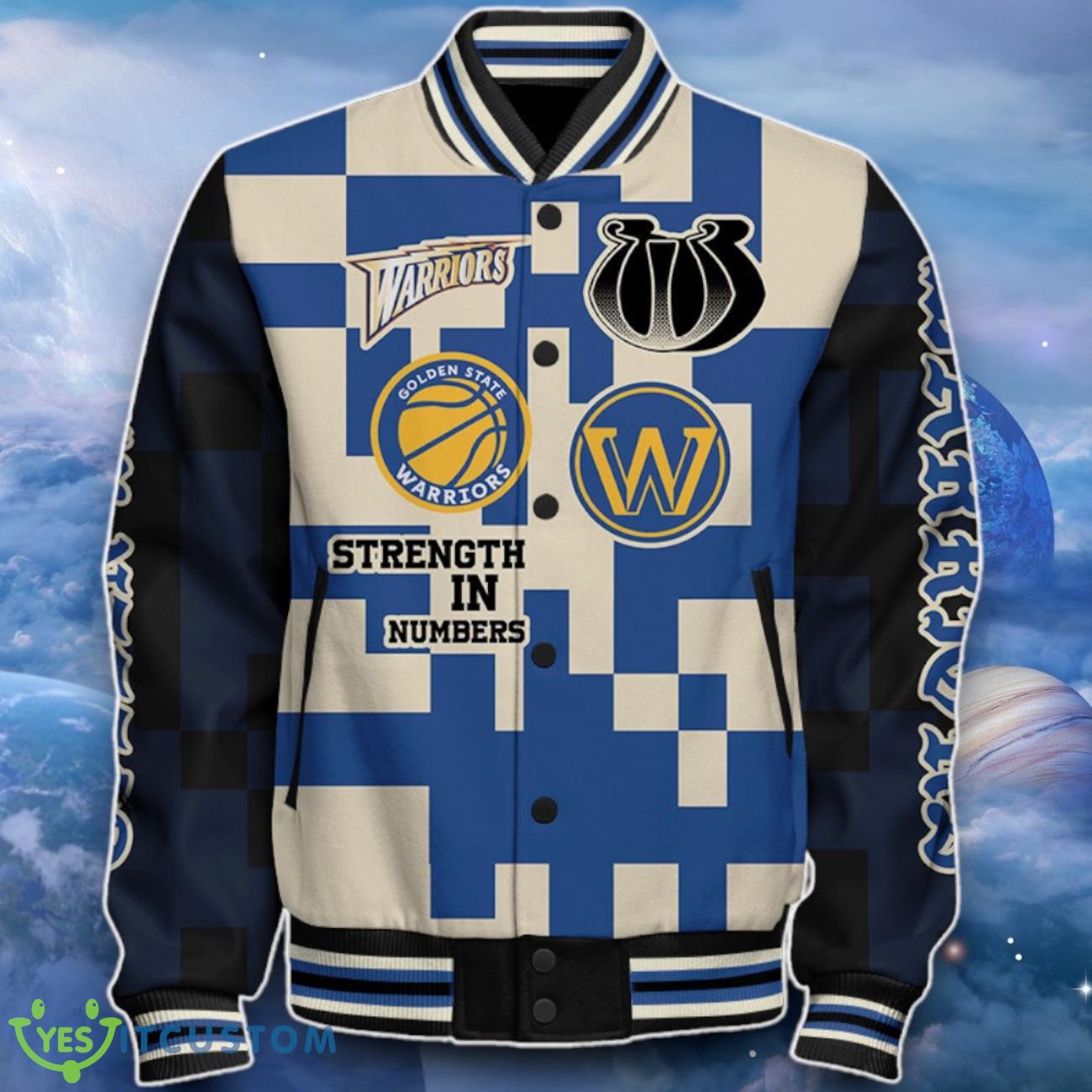 Golden State Warriors Baseball Jacket Impressive Choice For Fans 8 Golden State Warriors Baseball Jacket Impressive Choice For Fans Product Photo 2