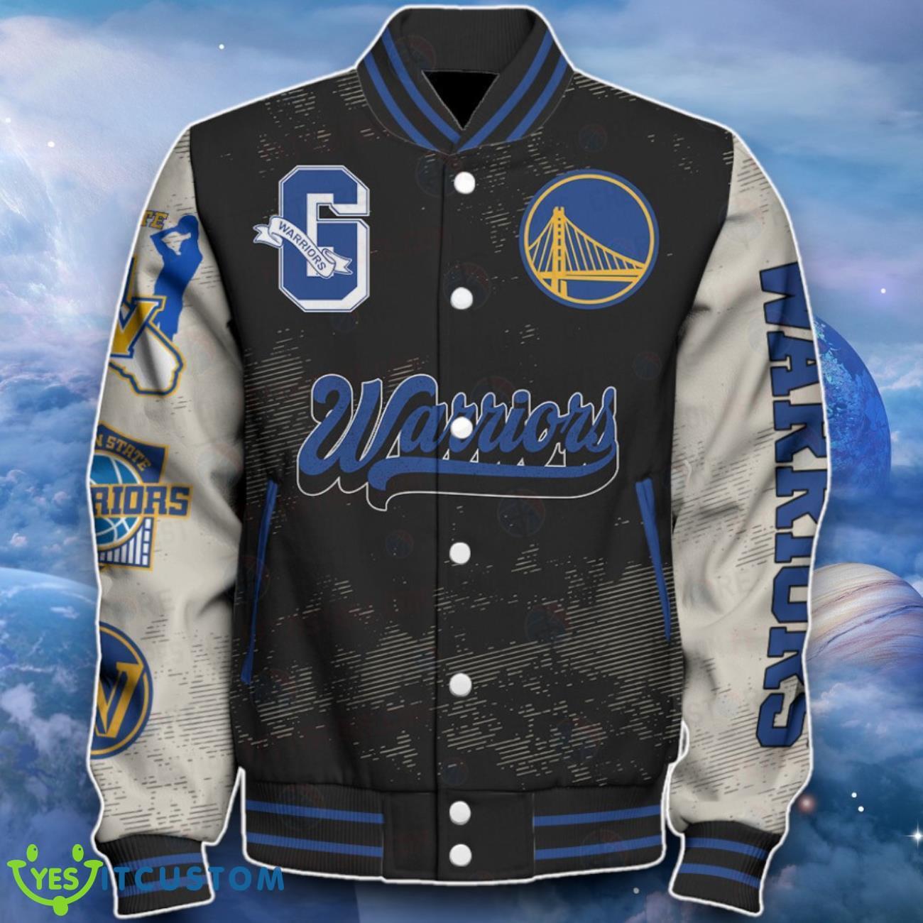 Golden State Warriors Baseball Jacket Unique Design For Fans 8 Golden State Warriors Baseball Jacket Unique Design For Fans Product Photo 2