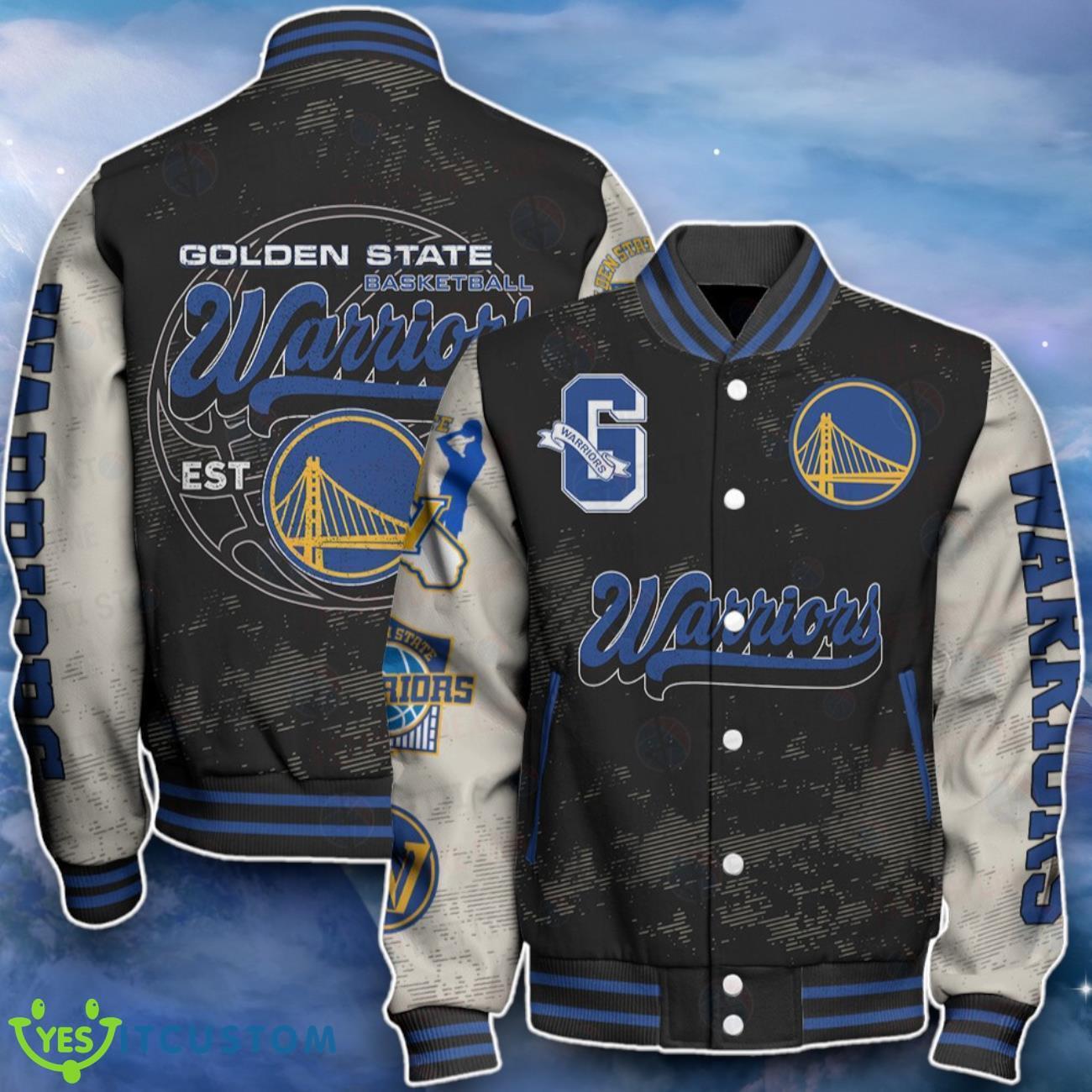 Golden State Warriors Baseball Jacket Unique Design For Fans 7 Golden State Warriors Baseball Jacket Unique Design For Fans Product Photo 1