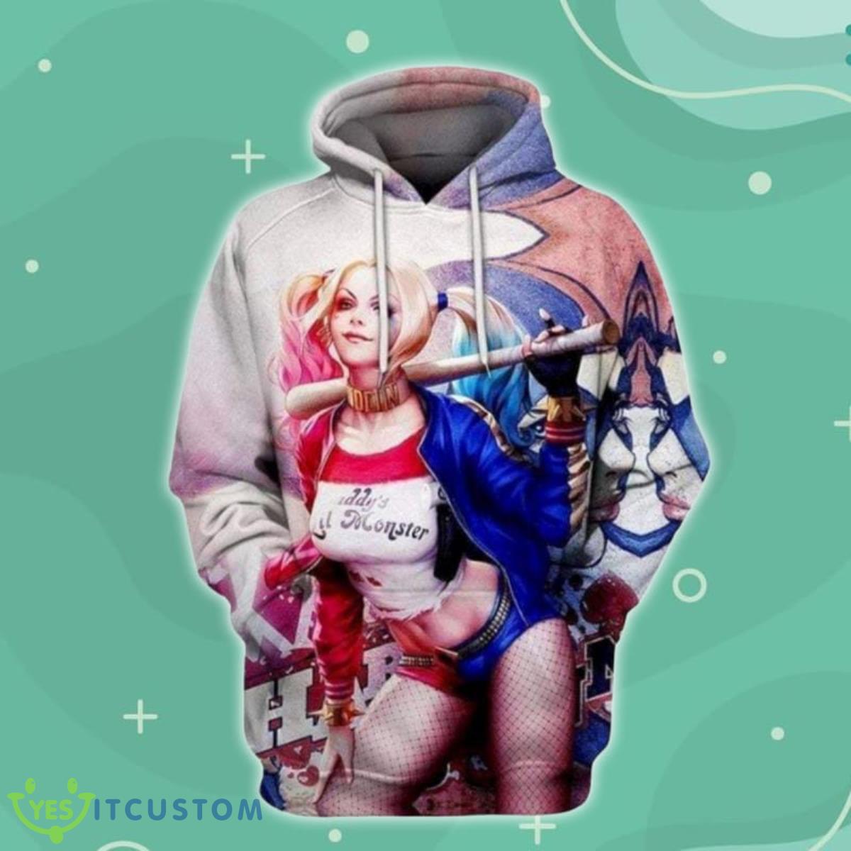 Harley Quinn Sexy 3D Hoodie Impressive Gift 2 Harley Quinn Sexy 3D Hoodie Impressive Gift Product Photo 1