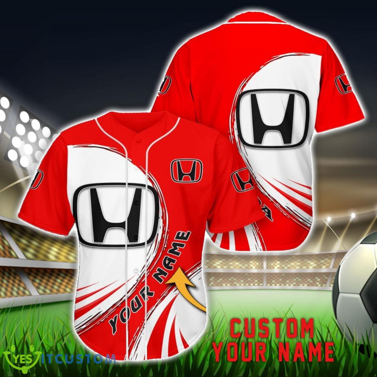 HONDA 3D Baseball Jersey Shirt Personalized Name 3 HONDA 3D Baseball Jersey Shirt Personalized Name Product Photo 1