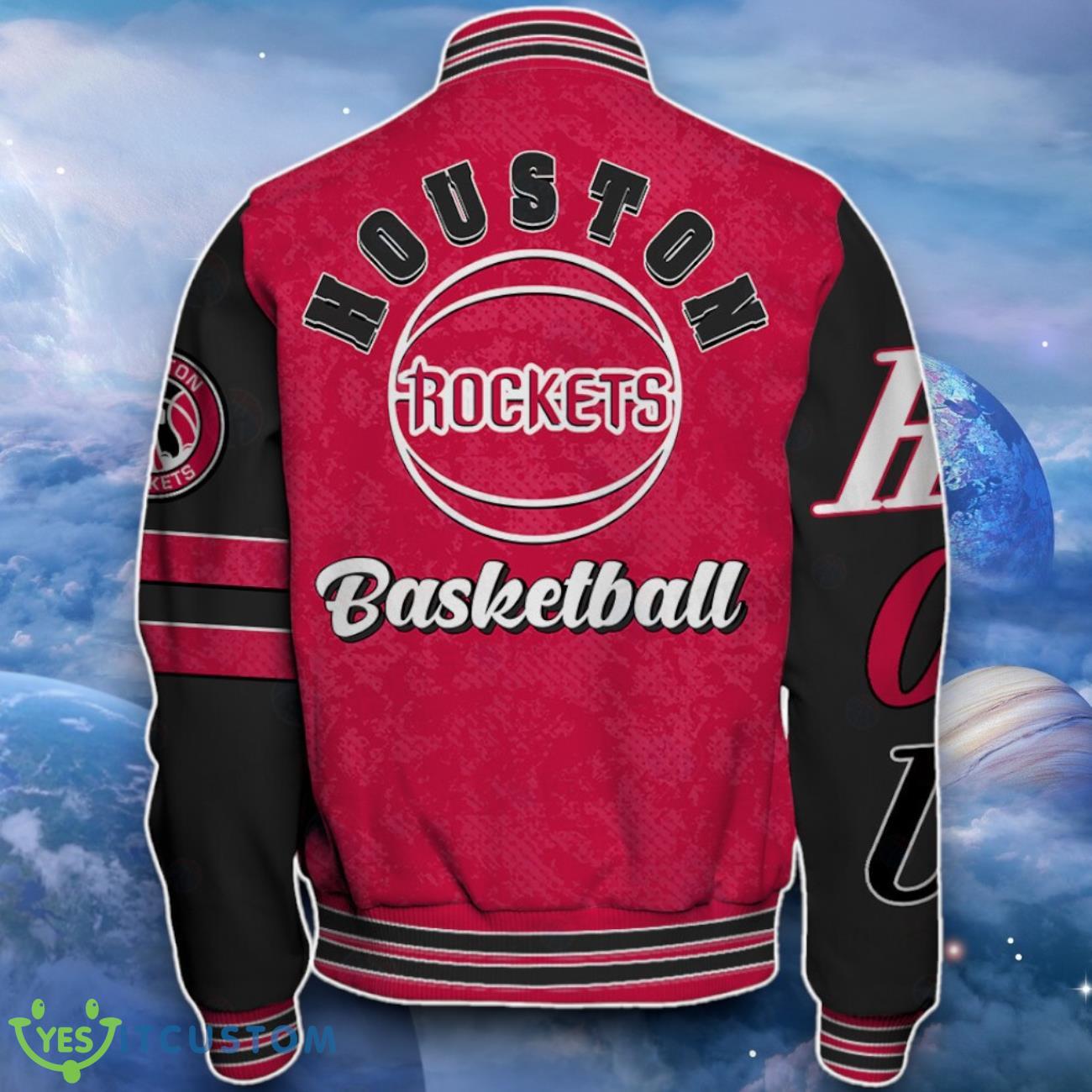 Houston Rockets Baseball Jacket Impressive Design For Fans 3 Houston Rockets Baseball Jacket Impressive Design For Fans Product Photo 3
