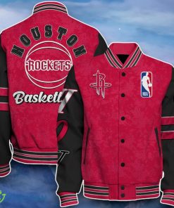 Houston Rockets Baseball Jacket Impressive Design For Fans Product Photo 1