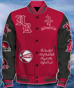 Houston Rockets Baseball Jacket Perfect Choice For Fans 4 Houston Rockets Baseball Jacket Perfect Choice For Fans Product Photo 2