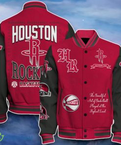 Houston Rockets Baseball Jacket Perfect Choice For Fans Product Photo 1