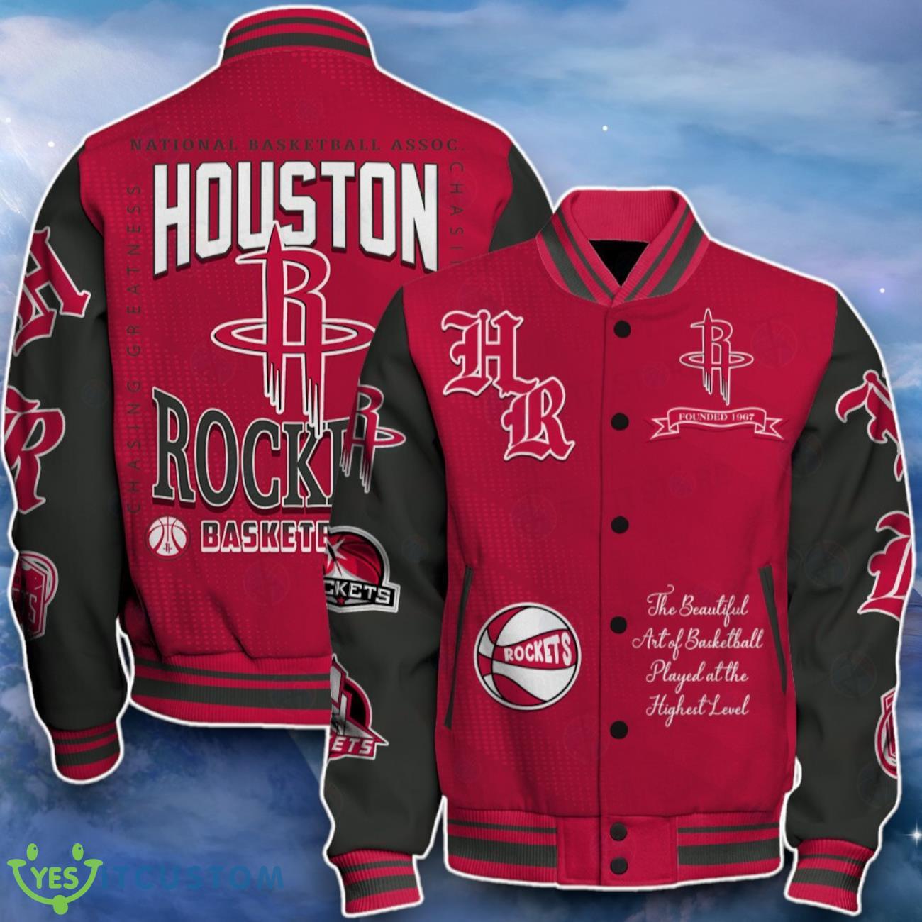 Houston Rockets Baseball Jacket Perfect Choice For Fans 7 Houston Rockets Baseball Jacket Perfect Choice For Fans Product Photo 1