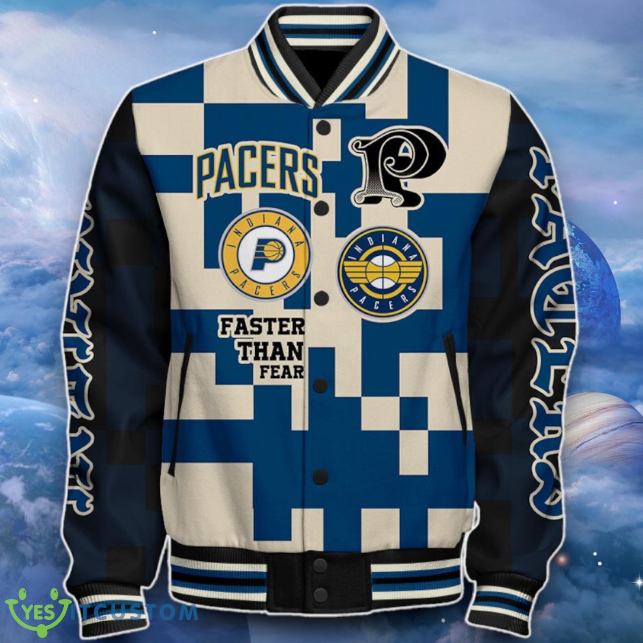 Indiana Pacers Baseball Jacket Impressive Choice For Fans 8 Indiana Pacers Baseball Jacket Impressive Choice For Fans Product Photo 2