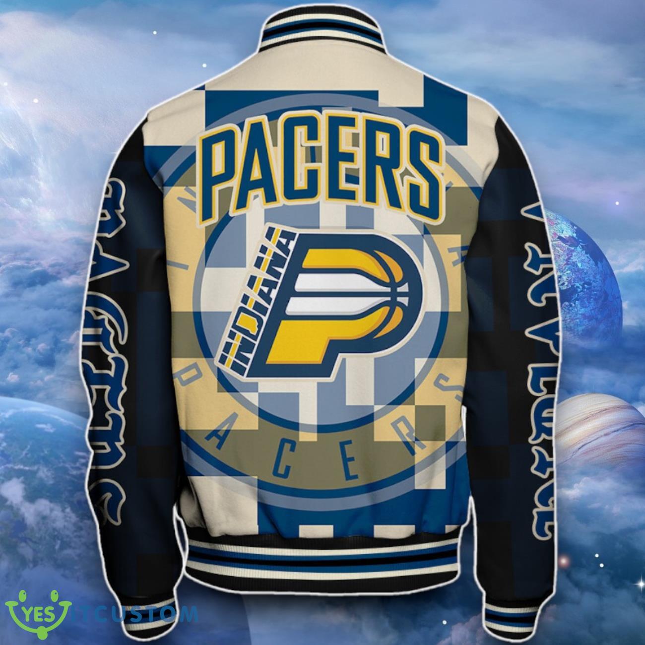 Indiana Pacers Baseball Jacket Impressive Choice For Fans 3 Indiana Pacers Baseball Jacket Impressive Choice For Fans Product Photo 3