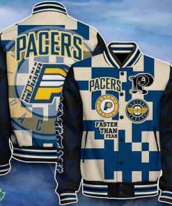 Indiana Pacers Baseball Jacket Impressive Choice For Fans Product Photo 1