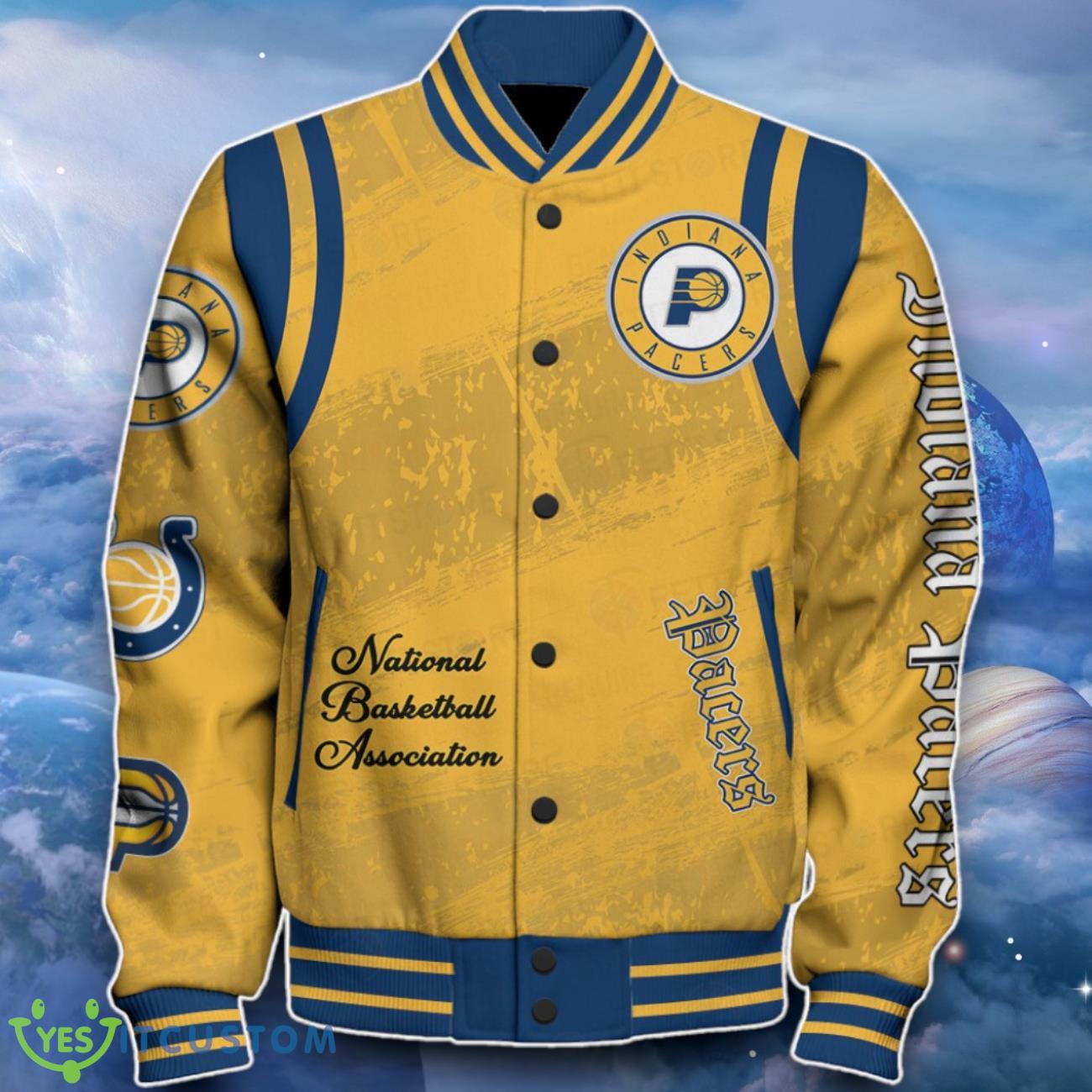 Indiana Pacers Baseball Jacket Remarkable Design For Fans 8 Indiana Pacers Baseball Jacket Remarkable Design For Fans Product Photo 2