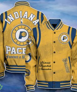 Indiana Pacers Baseball Jacket Remarkable Design For Fans Product Photo 1