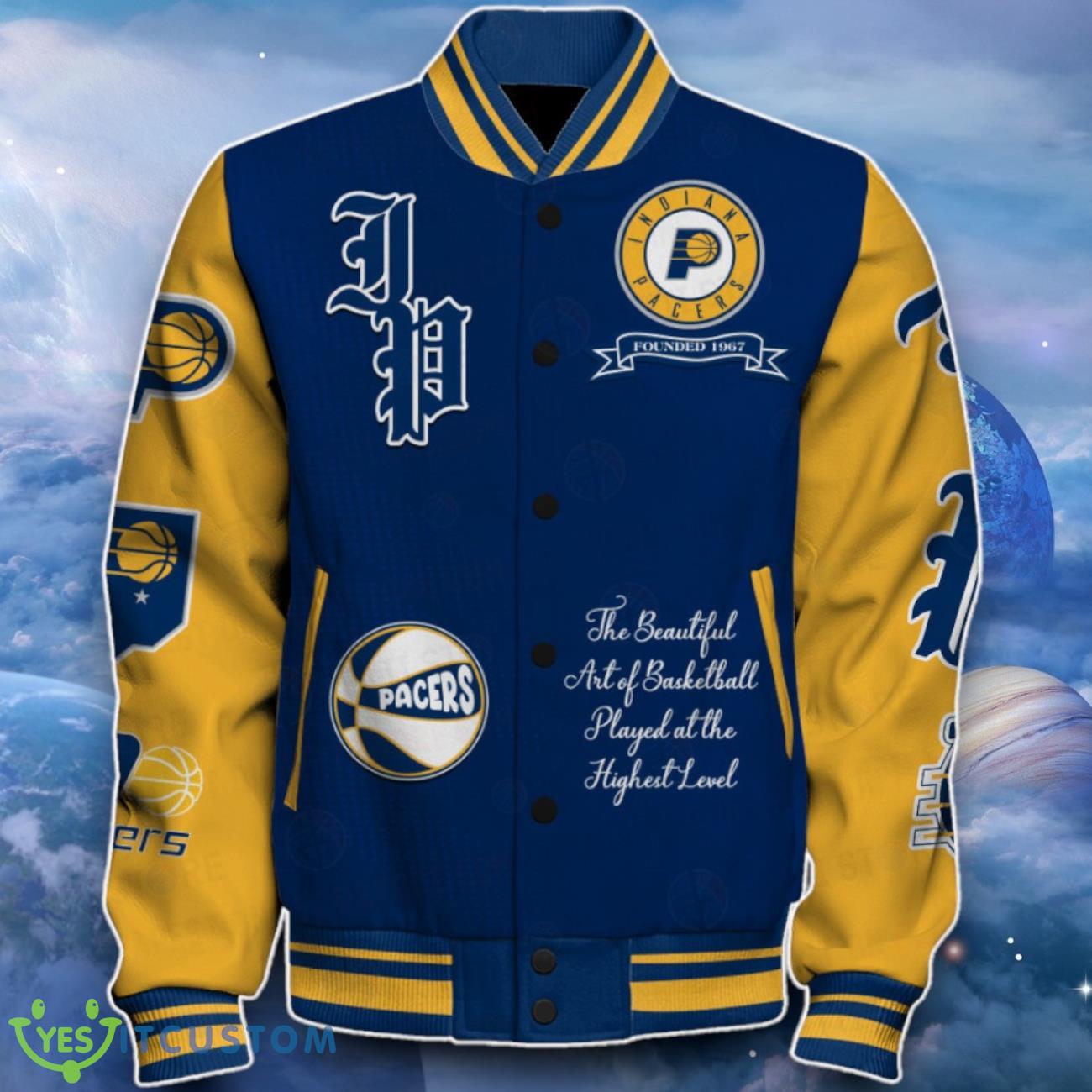 Indiana Pacers Baseball Jacket Remarkable Gift For Fans 8 Indiana Pacers Baseball Jacket Remarkable Gift For Fans Product Photo 2