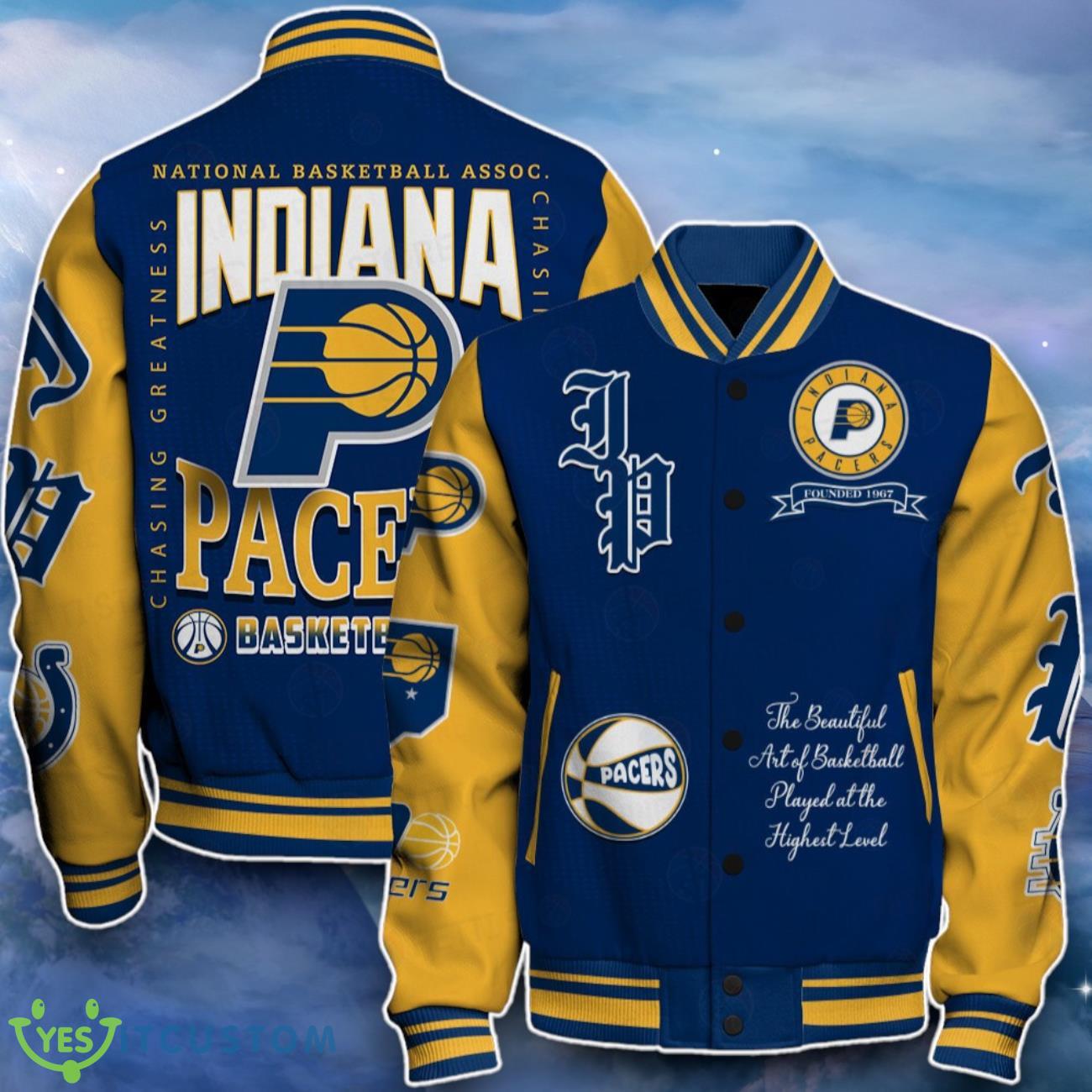 Indiana Pacers Baseball Jacket Remarkable Gift For Fans 7 Indiana Pacers Baseball Jacket Remarkable Gift For Fans Product Photo 1