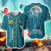 Jacksonville Jaguars NFL 3D Personalized Name Halloween Baseball Jersey Shirt Product Photo 1