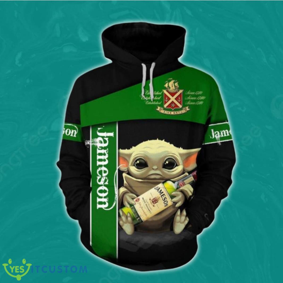 Jameson Baby Yoda 3D Hoodie Style Gift For Men And Women 2 Jameson Baby Yoda 3D Hoodie Style Gift For Men And Women Product Photo 1
