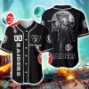 Las Vegas Raiders NFL 3D Personalized Name Halloween Baseball Jersey Shirt Product Photo 1