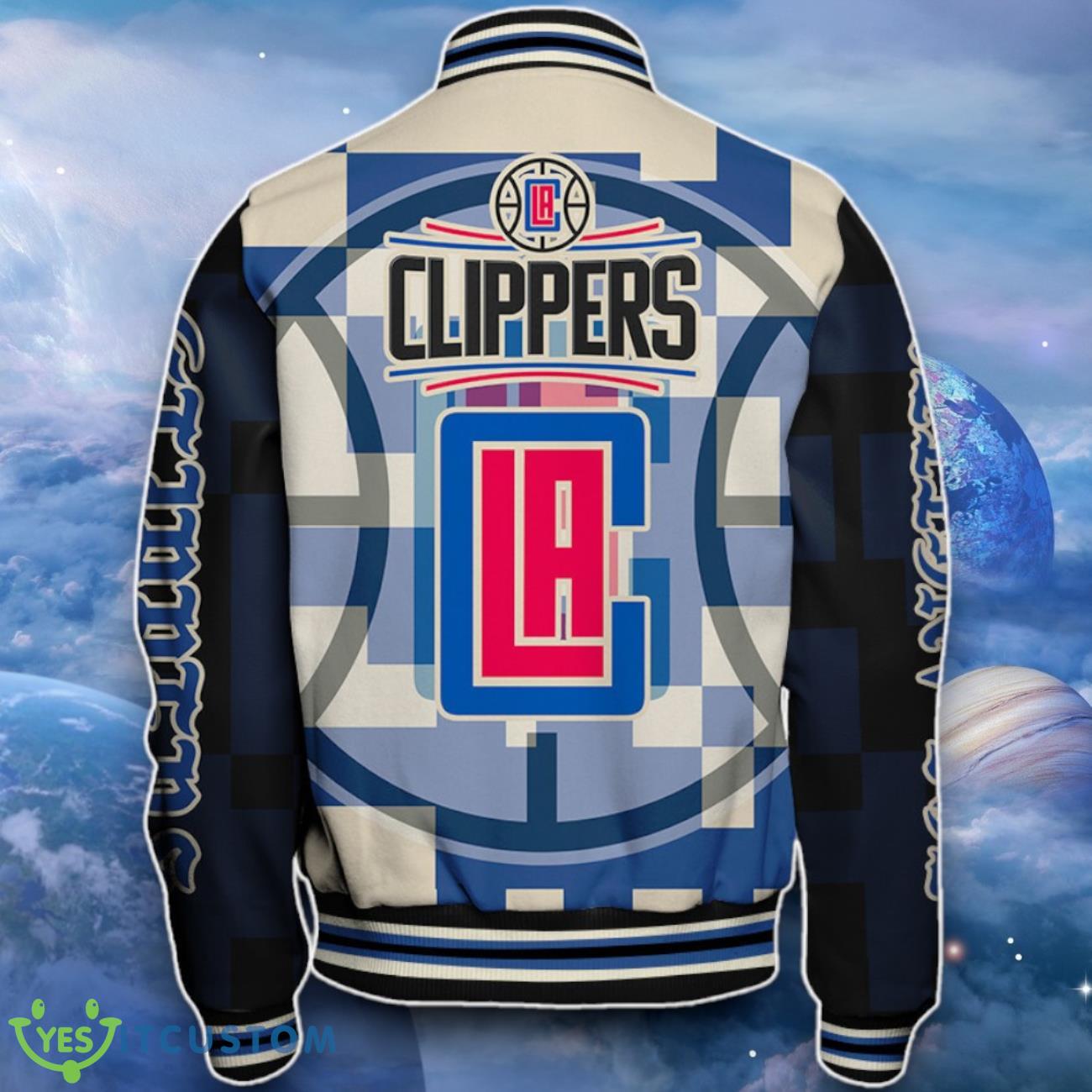 Los Angeles Clippers Baseball Jacket Impressive Choice For Fans 3 Los Angeles Clippers Baseball Jacket Impressive Choice For Fans Product Photo 3